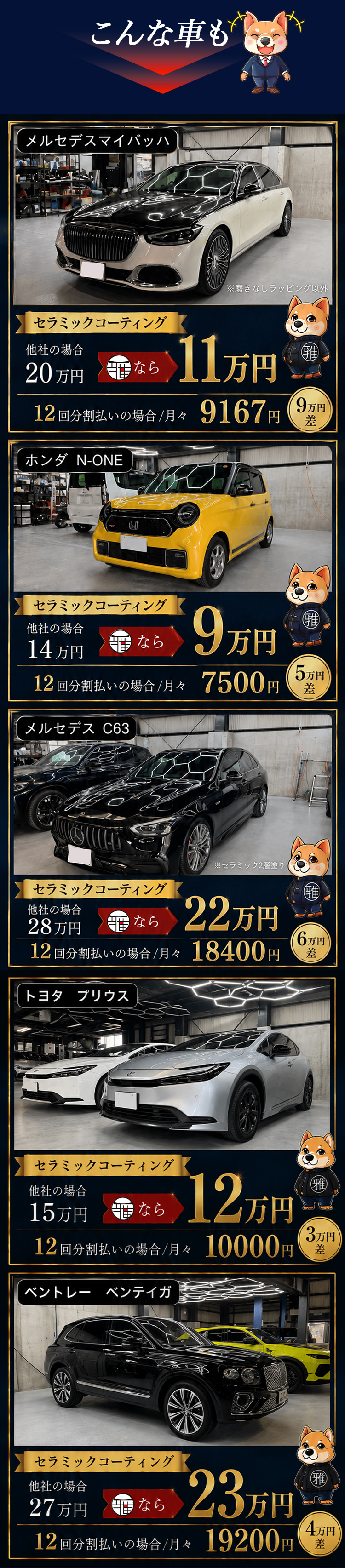こんな車もセラミックコーティングでここまで変わる